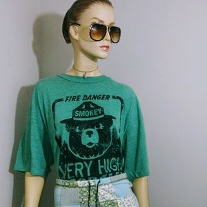 Smokey the bear *vintage inspired* T shirt